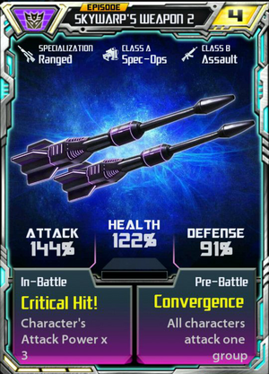 Skywarp 3 Weapon