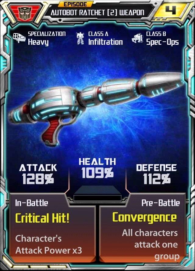 Autobot Ratchet (2) Weapon | Transformers Legends Wiki | Fandom