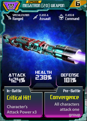 Megatron 20 Weapon