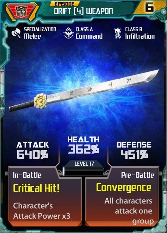 Drift (4) Weapon Transformers Legends Wiki Fandom