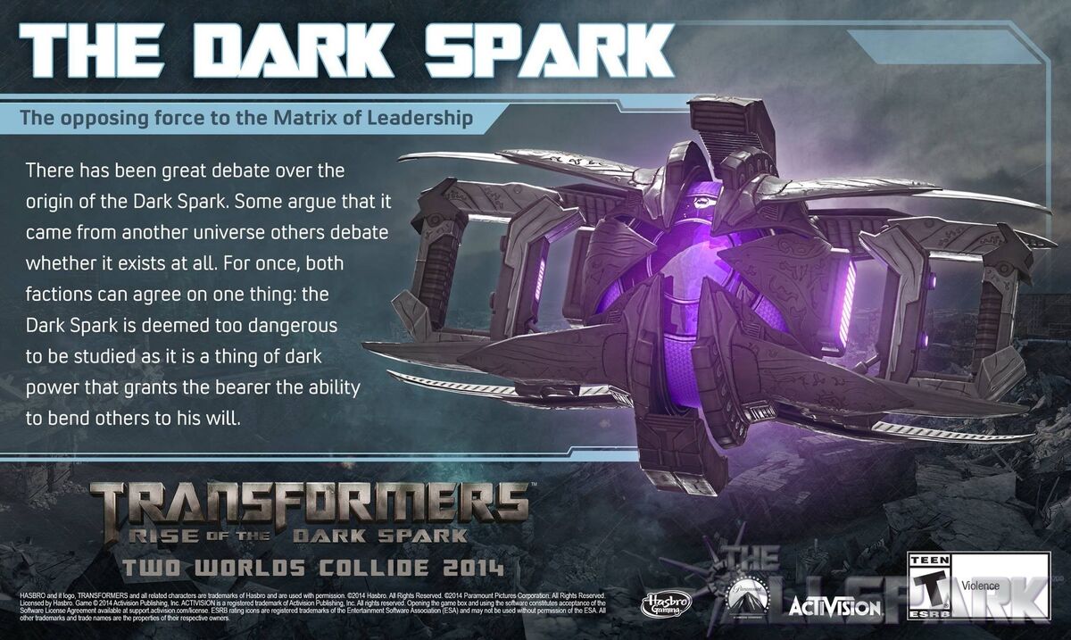 The Dark Spark Transformers The Games Wiki Fandom