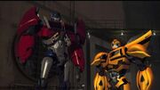 Optimus and Bee