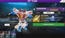 Transformers Earth Wars Starscream