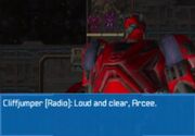 Rise of the Dark Spark 3DS Cliffjumper Talking