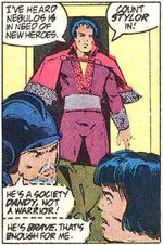 Believe it or not, Stylor's the manliest-dressed in the room.