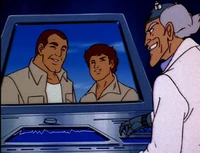 Snow Miser tunes in to his favorite show, The Witwickys.