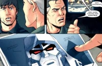 Sparkplug explica a Spike la peligrosidad de Megatron