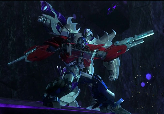 transformers prime optimus prime vs megatron