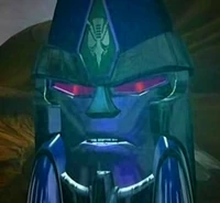 Megs as a Magical floating head..