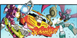 Madman comic HotRod runsover tapes