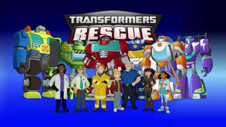 Rescue Bots cartoon title screen