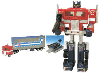 Transformers G1 Optimus prime brand new Red Black Clear White