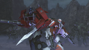 Optimus and Ratchet vs terracons