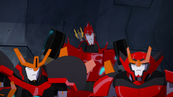 Sideswipe, Slipstream, and Jetstorm meditate