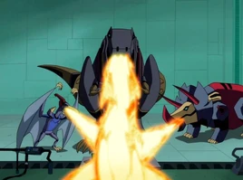 TFA Blast Past Dinobots burn