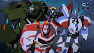 Ratchet, Bulkhead, Jazz, and Windblade (Combiner Force Final)