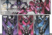 Arcee,Elita-One und Chromia rotf