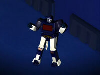 Soundwave gets  by Vehicons, and Nightscream escapes