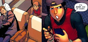 The inside of her mouth turns white when she lies.