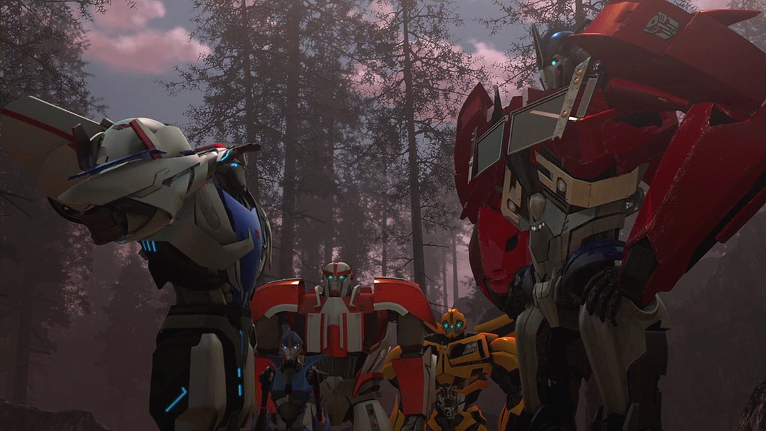 transformers prime arcee and smokescreen kiss