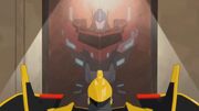 Robots in Disguise Episode 5 Optimus Contacts Bumblebee