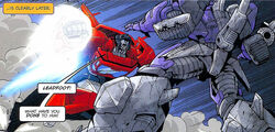 SpotlightGalvatron Sideswipe rocketfist