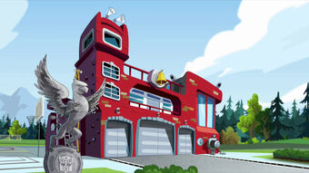 transformers robot rescue bot headquarters