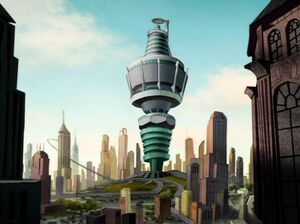 Animated cartoon Sumdac Tower