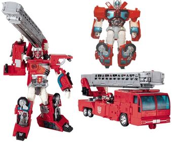 transformers optimus prime fire truck