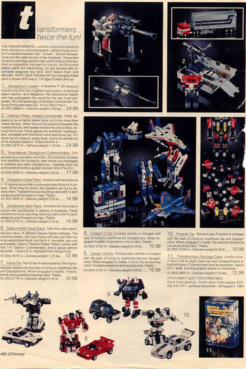 Transformers sales g1 catalogue