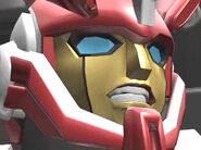 A vanishingly-brief moment of somebody actually having a proper facial expression in Cybertron. Ambush