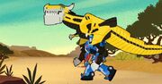 How to Ride Your Dinobot Ep2 Grimlock on Optimus