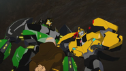 Brother Gunter with Grimlock and Bumblebee