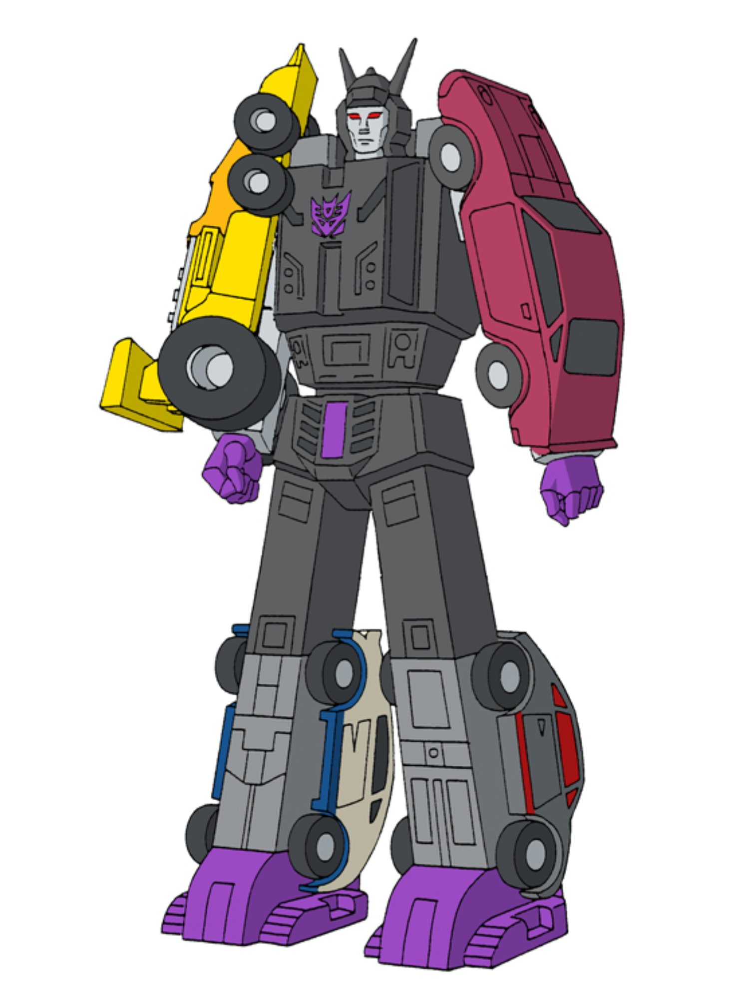 G1 Transformers Stunticon Menasor Left Foot 