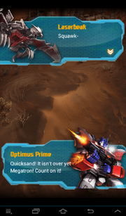 Transformers Rising Countdown to Extinction Prime and Laserbeak Talking.png
