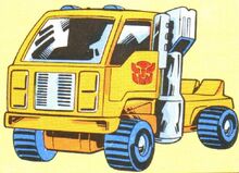 Transformers Universe Book Huffer Vehicle Mode