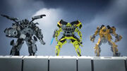 Ironhide, Ratchet und Bumblebee in Decepticons Attack