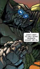 Strongarm suddenly remembers he left his boxing gloves at home.