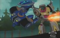 Animated cartoon Grimlock Sentinel Prime