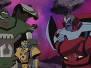 Transformers Animated Bulkhead Bumblebee and Ratchet.jpg