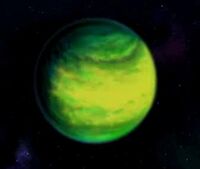 Jungle planet from space