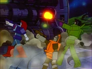 Brawn appears in the third season while he has died previously. Carnage in C-Minor