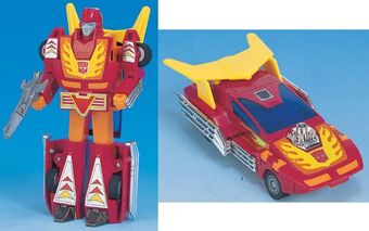 Transformers Autobot G1 Style Robot Toy Rodimus Prime with Trailer