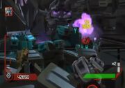 Cybertron Adventures Autobot Level 3 Ironhide and Bumblebee Fighting Together