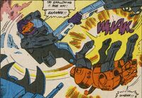 He'll beat you with the oily end.