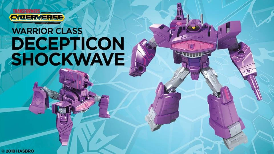 Shockwave Transformers Cyberverse – Figura Warrior Class Con Mossa Wave Cannon – Giocattolo 6+ Anni