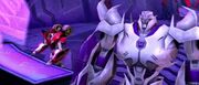 Transformers Prime The Game Knock Out with Megatron on Nemesis