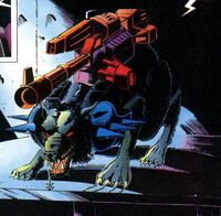 Nice doggie... cute little pooch... maybe I got a Milk Bone or something...