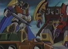 Transformers Zone Abominus and Menasor Fighting Micromaster