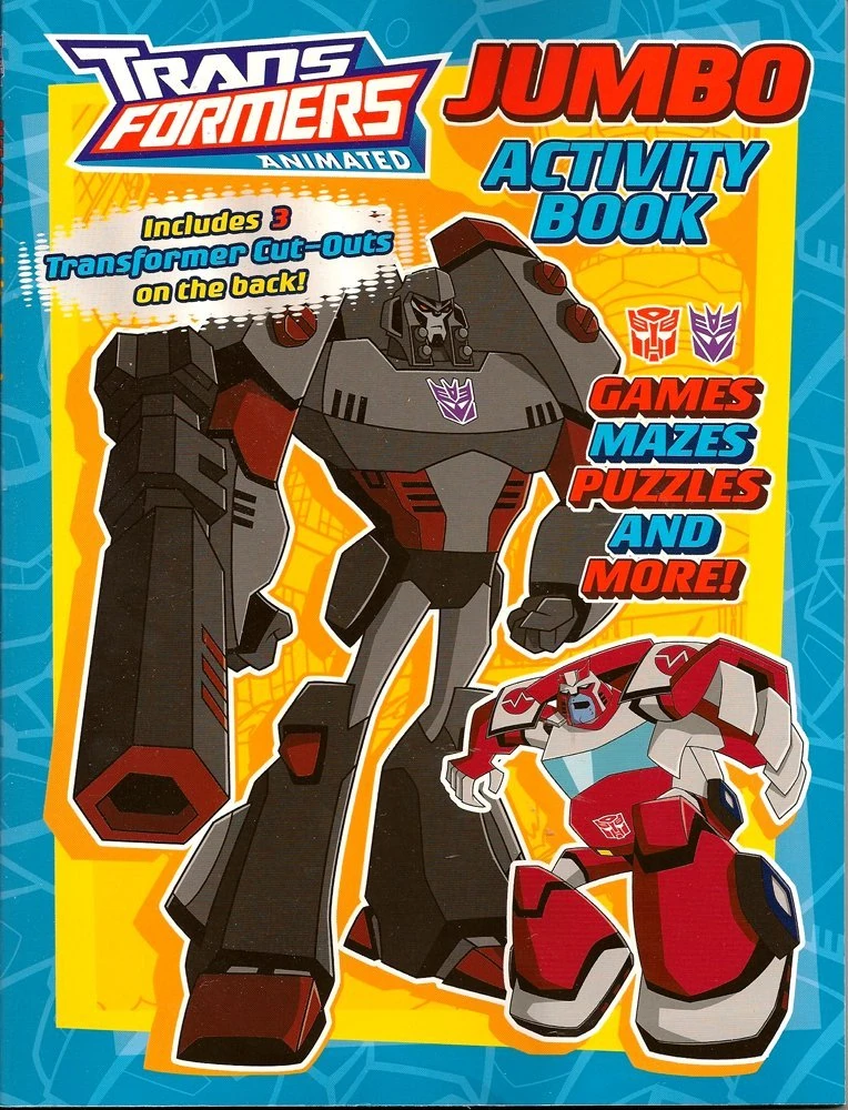Transformers Animated Jumbo Activity Book (Мегатрон) | Transformers ...